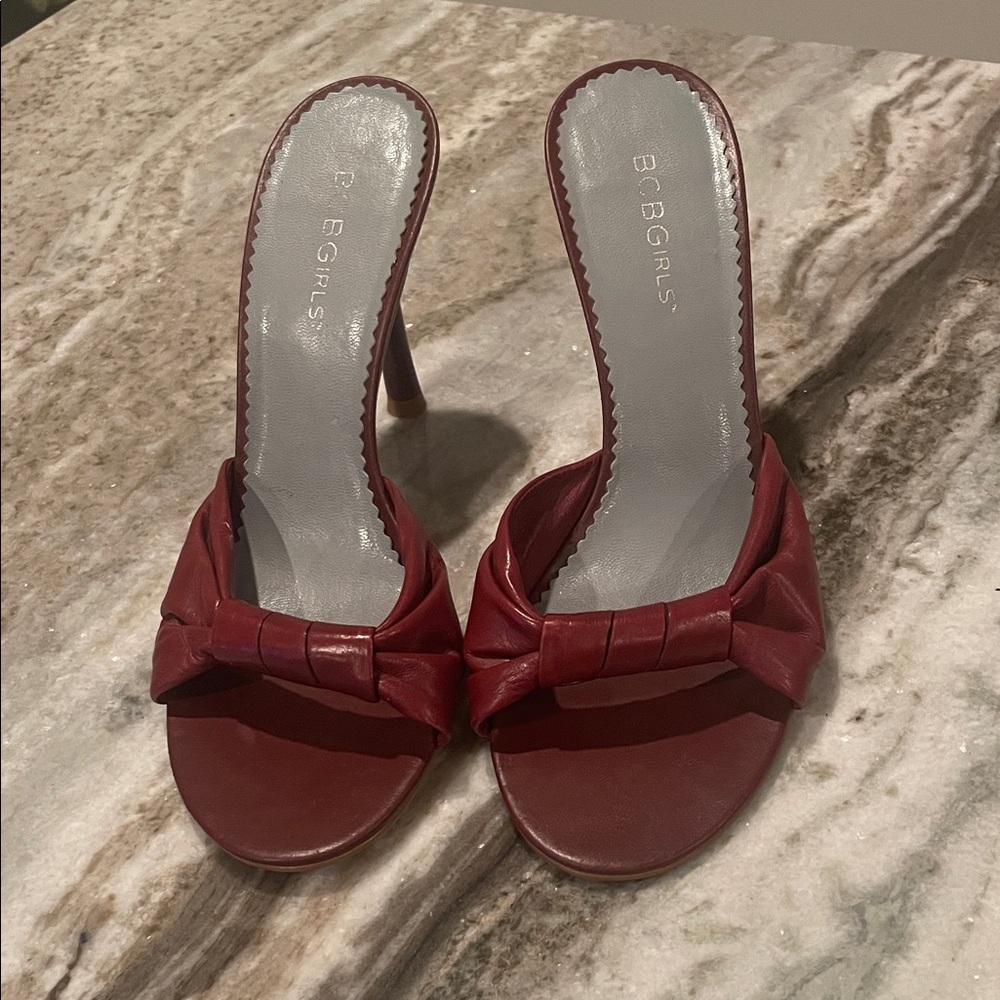 BCBGirls Red Bow Heels